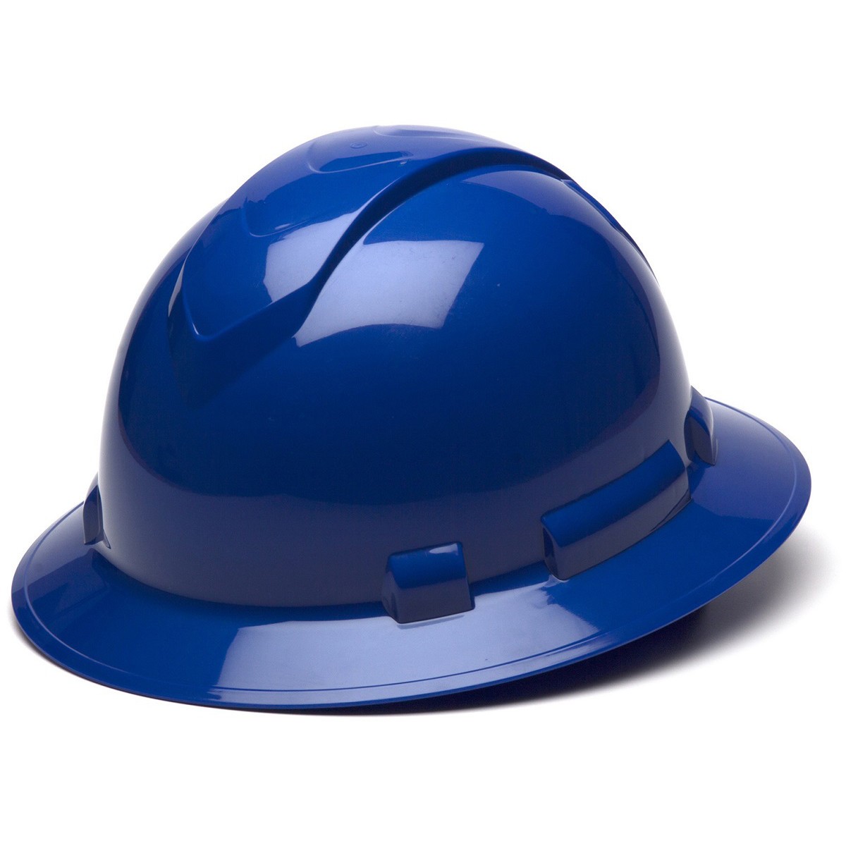 Pyramex Ridgeline Full Brim Hard Hat with 6 Point Ratchet Suspension from GME Supply