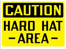 Stonehouse Hard Hat Area Aluminum Sign from GME Supply