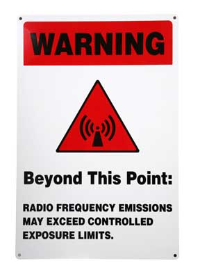 Stonehouse RF Warning Aluminum Sign from GME Supply