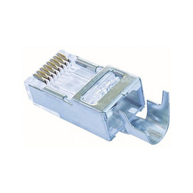 Platinum Shielded EZ-RJ45 Connectors CAT5e & CAT6 with External Ground, Jar of 50 from GME Supply