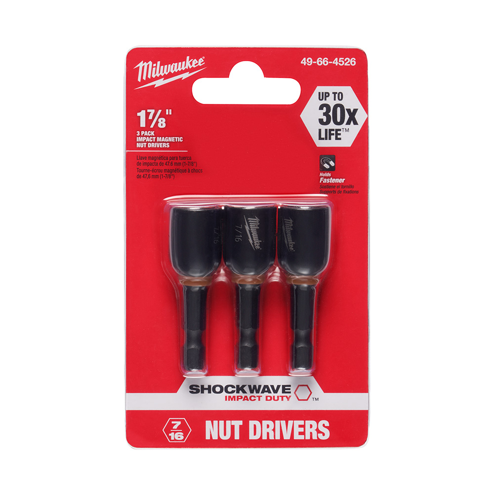 Milwaukee SHOCKWAVE Magnetic Nut Driver (3 Pack) from GME Supply